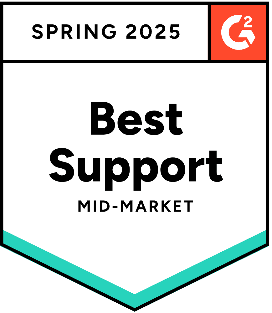 G2 Best Support Mid-Market