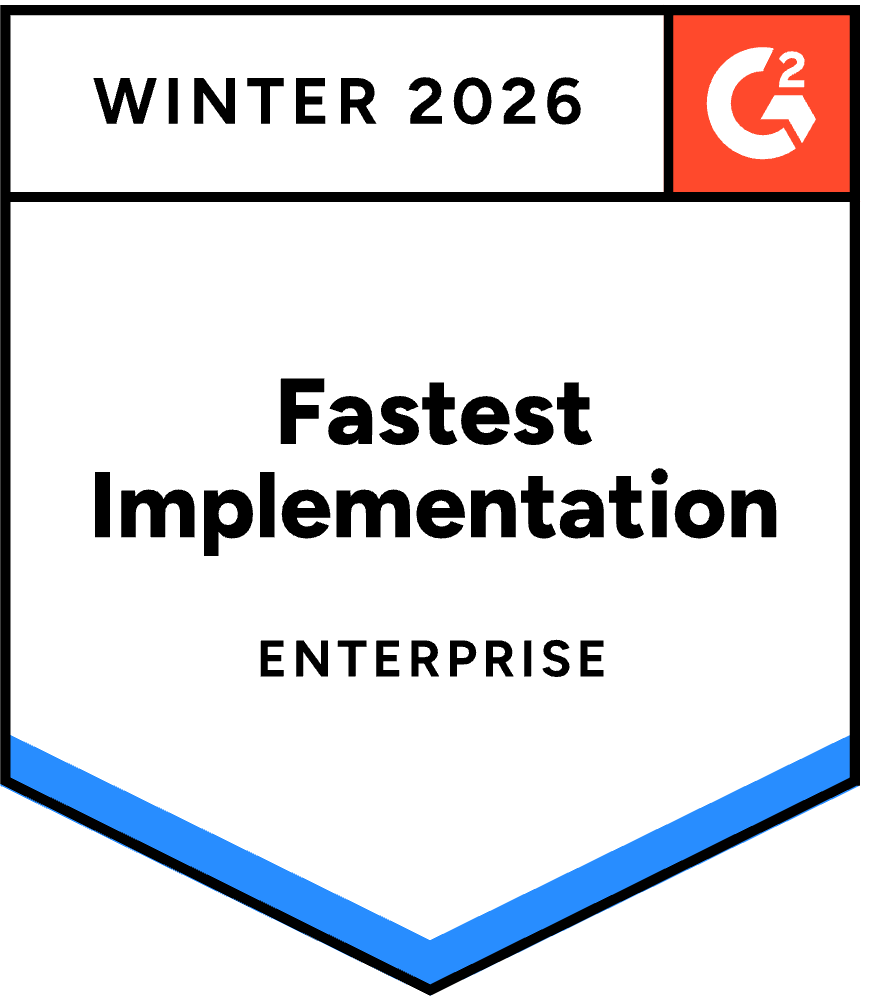 Fastest Implementation Enterprise – Winter 2026