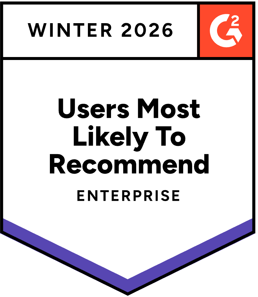 Users Most Likely To Recommend Enterprise – Winter 2026